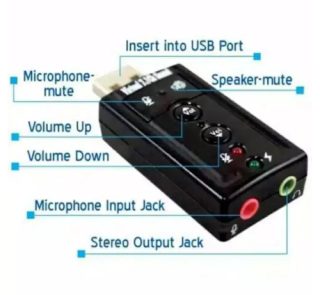USB sound card 7.1 9 (USB to Audio Adapter) in Nairobi Kenya.