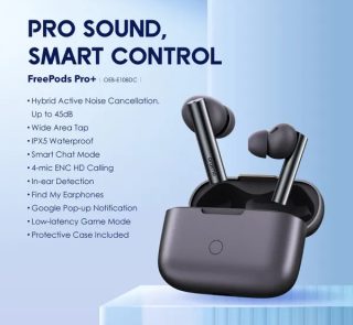 Oraimo FreePods Pro PLUS OEB-E108DC Hybrid ANC True Wireless Earbuds