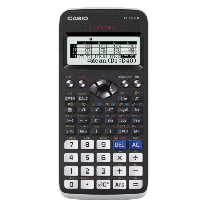 Casio FX-570EX 552 Functions, ClassWiz QR, Spreadsheet Support