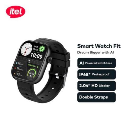 Itel Smart Watch Fit 020 ISW-020, IP68 Waterproof, With 2 Replaceable Straps