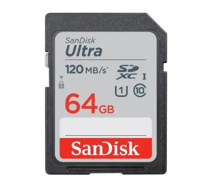 SDSDUNB-064G-GN6IN, SanDisk 64GB Ultra UHS-I, SDHC Memory Card, Class 10 For Camera