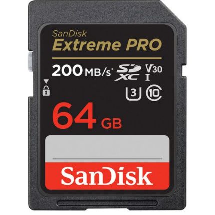 SDSDXXU-064G-GN4IN, SanDisk Extreme PRO 64GB, SDXC UHS-I Card 200 MBPs
