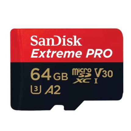 SDSQXCU-064G-GN6MA, SanDisk Extreme PRO 64GB, MicroSD Memory Card